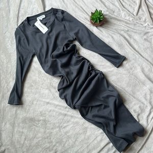 Michael Stars Ultra Rubbed 3/4 Sleeve Dress